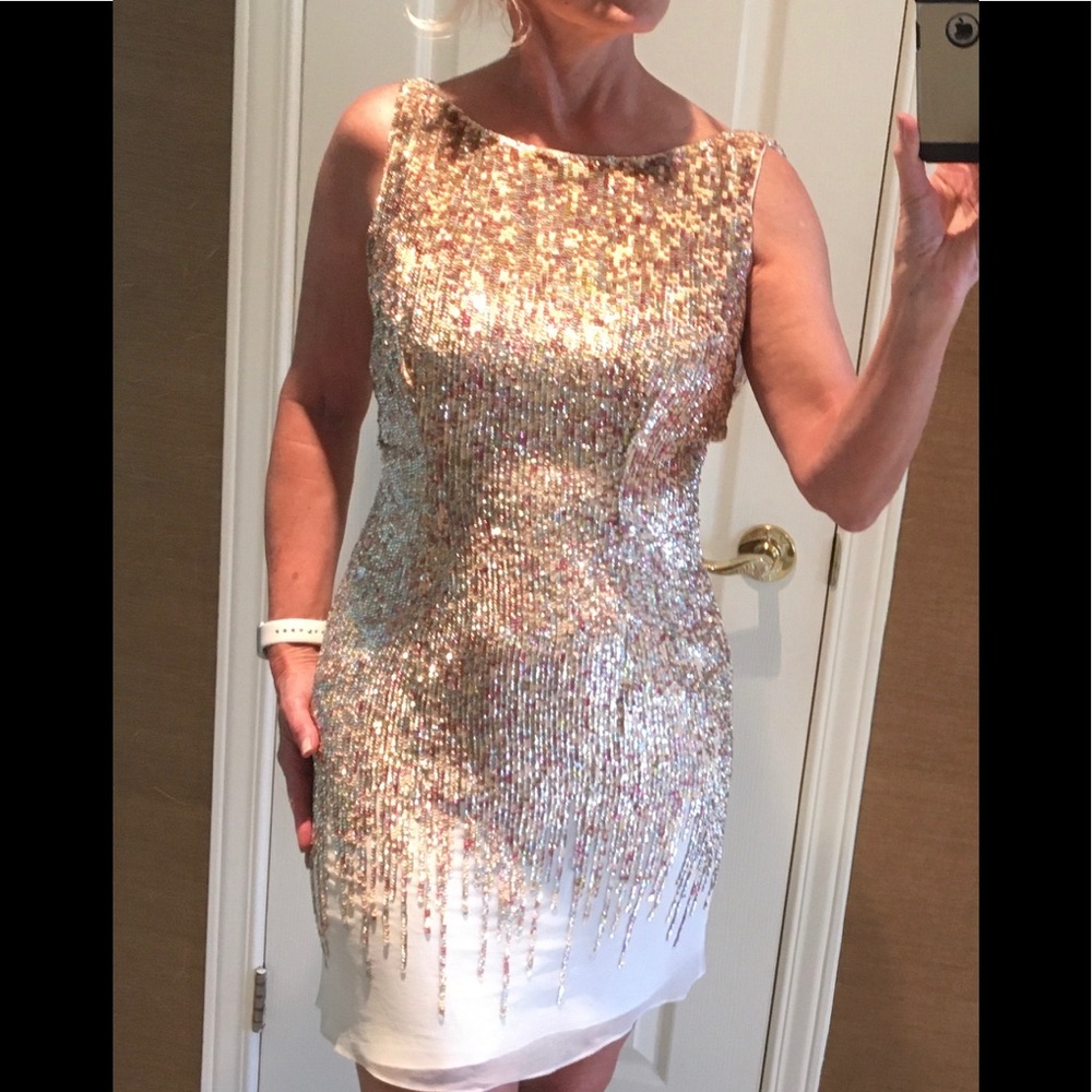 Smashing Cocktail sequins with plunging back